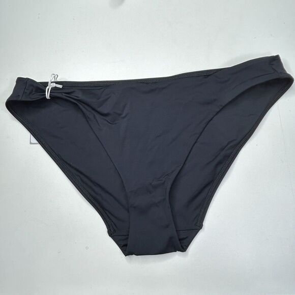 Everlane The Thigh-High Bikini Bottom &Triangle Bikini Top 2 PC Black Large NWT - Picture 10 of 14